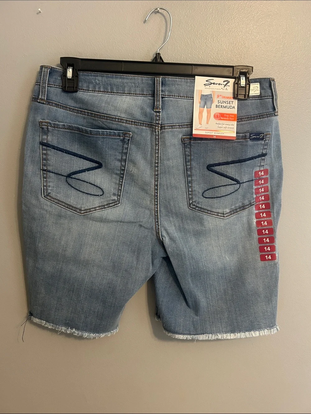 Seven7 Denim Bermuda Shorts